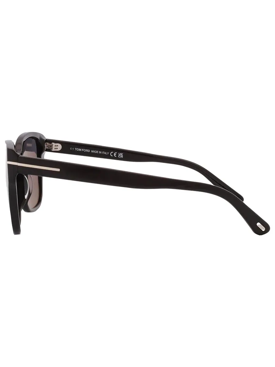Женские солнцезащитные очки Tom Ford Elsa Polarized Smoke Butterfly FT1108 01D 55 — изображение 5 из 5, черный