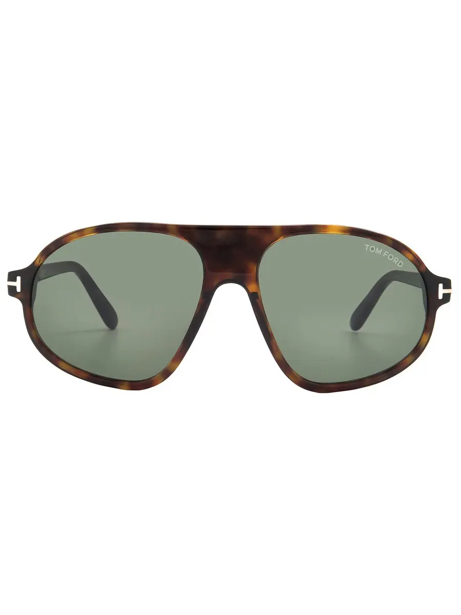 Мужские солнцезащитные очки Tom Ford Erol Green Pilot FT1178 52N 58 — изображение 1 из 4, коричневый