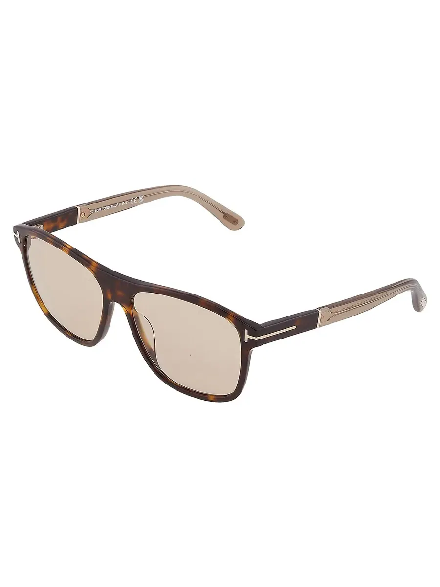 Мужские солнцезащитные очки Tom Ford FRANCES Brown Square FT1081 52E 58 — изображение 3 из 4, коричневый