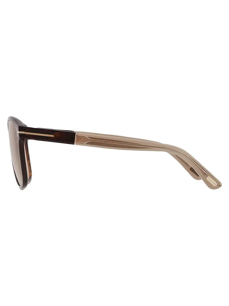 Мужские солнцезащитные очки Tom Ford FRANCES Brown Square FT1081 52E 58 — изображение 4 из 4, коричневый