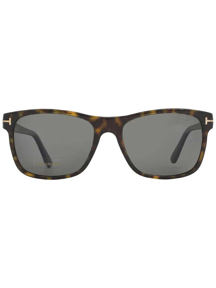 Мужские солнцезащитные очки Tom Ford Giulio Polarized Smoke Square FT0698 52D 59 — изображение 1 из 5, коричневый