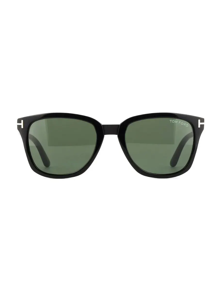 Мужские солнцезащитные очки Tom Ford Graydon Green Square FT1213 01N 53 — изображение 1 из 3, черный