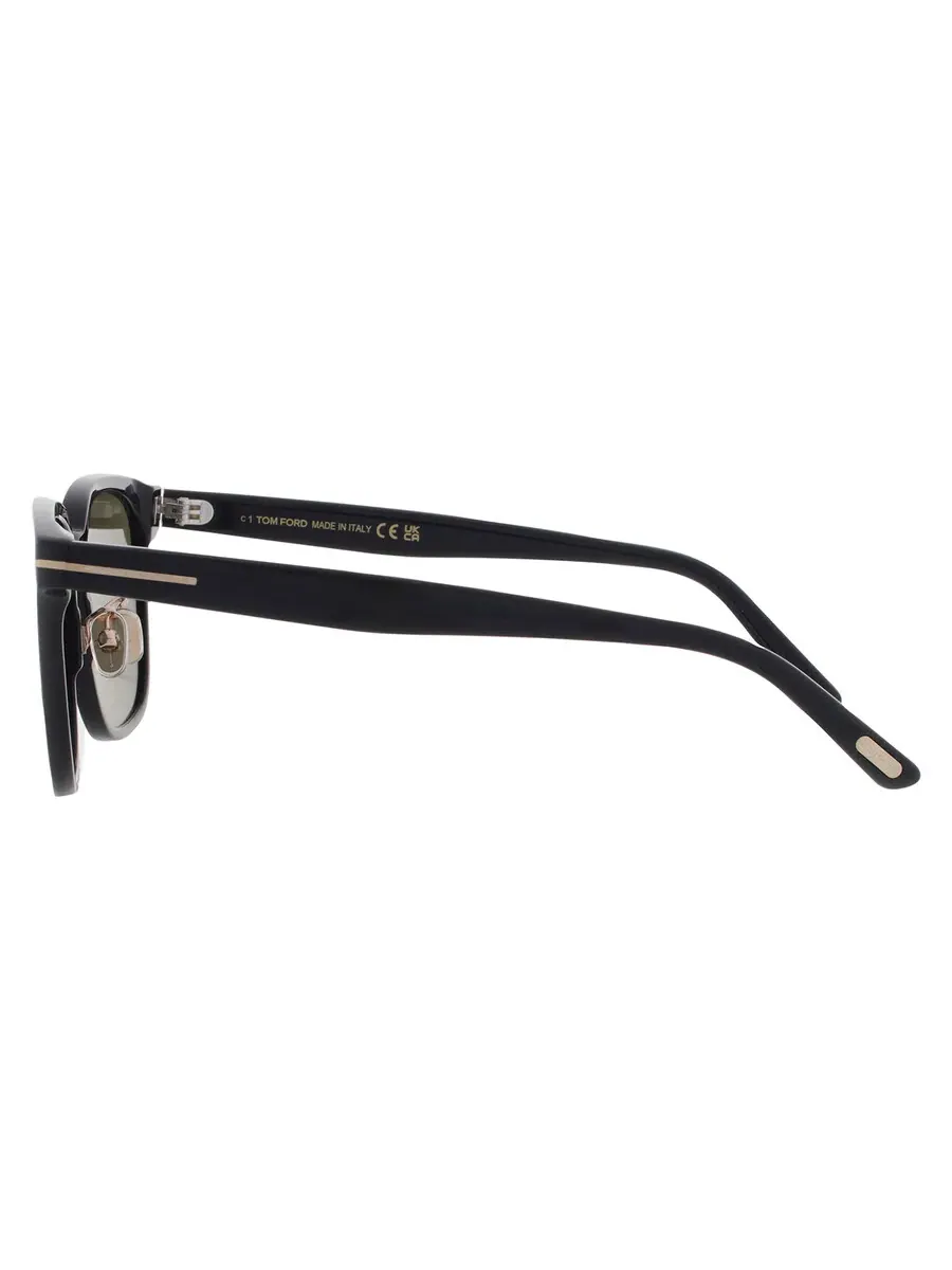 Мужские солнцезащитные очки Tom Ford Green Square FT1135-K 01N 54 — изображение 4 из 4, черный