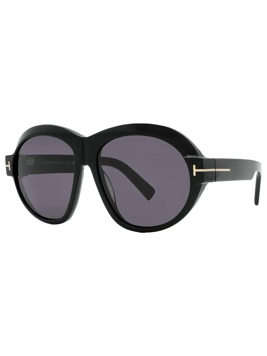 Очки для женщин Tom Ford Inger Smoke Oval FT1113 01A 59 — изображение 3 из 5, черный