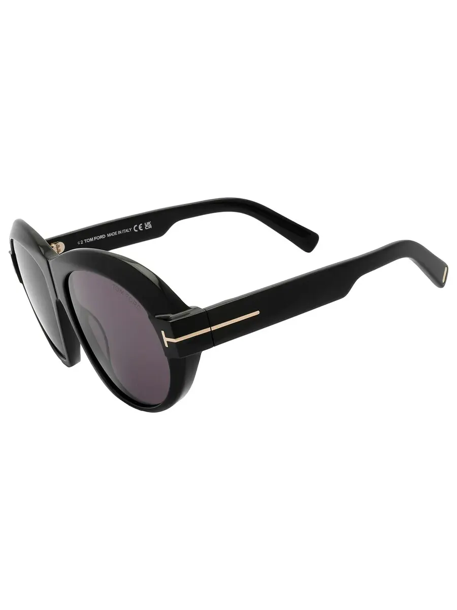 Очки для женщин Tom Ford Inger Smoke Oval FT1113 01A 59 — изображение 4 из 5, черный
