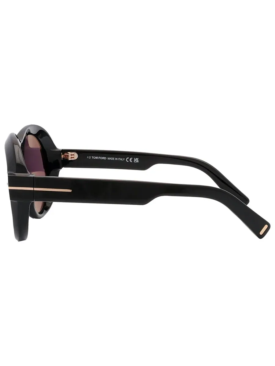 Очки для женщин Tom Ford Inger Smoke Oval FT1113 01A 59 — изображение 5 из 5, черный