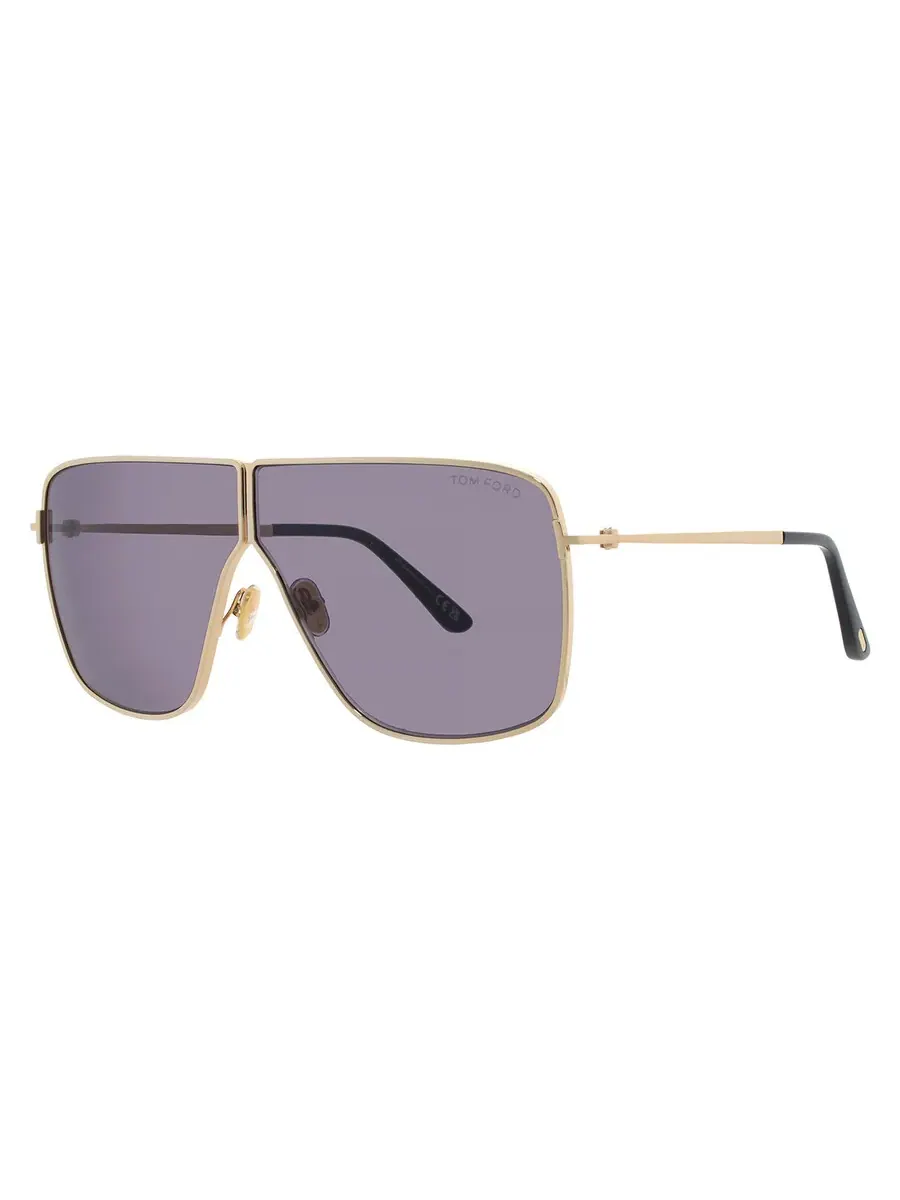 Солнцезащитные очки унисекс Tom Ford Huxley Smoke Pilot FT1159 30A 68 — изображение 2 из 4, глубокий золотистый