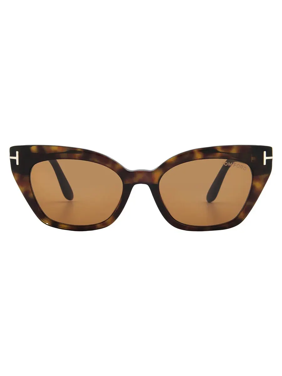 Солнцезащитные очки унисекс Tom Ford Juliette Brown Cat Eye FT1031 52E 52 — изображение 1 из 4, коричневый