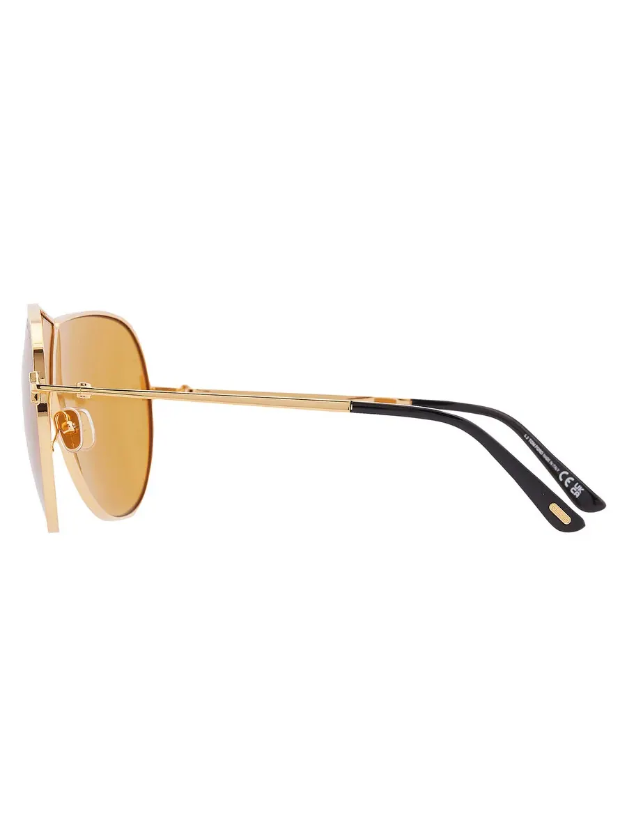 Солнцезащитные очки унисекс Tom Ford Keating Amber Pilot FT1158 30E 71 — изображение 4 из 4, глубокий золотистый