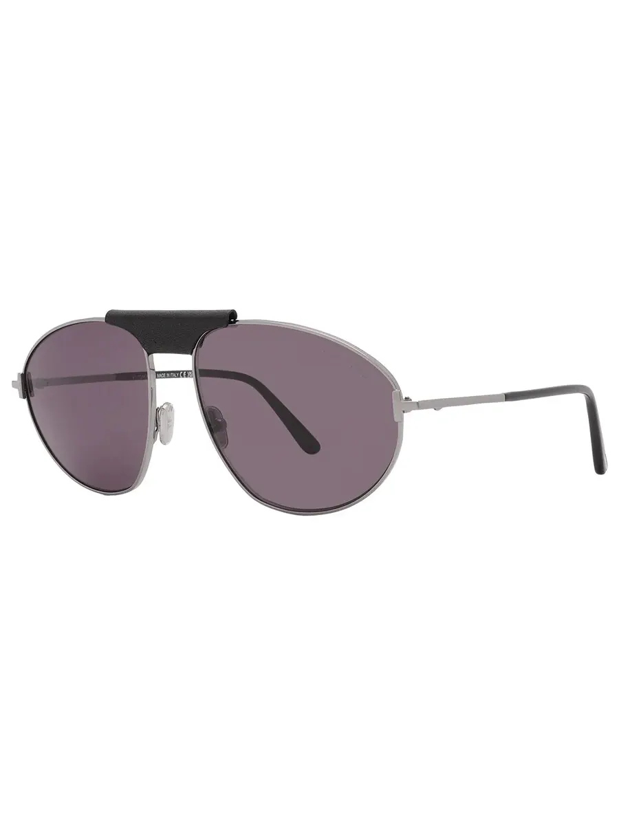Солнцезащитные очки для мужчин Tom Ford Ken Smoke Pilot FT1095 14A 60 — изображение 2 из 4, синий