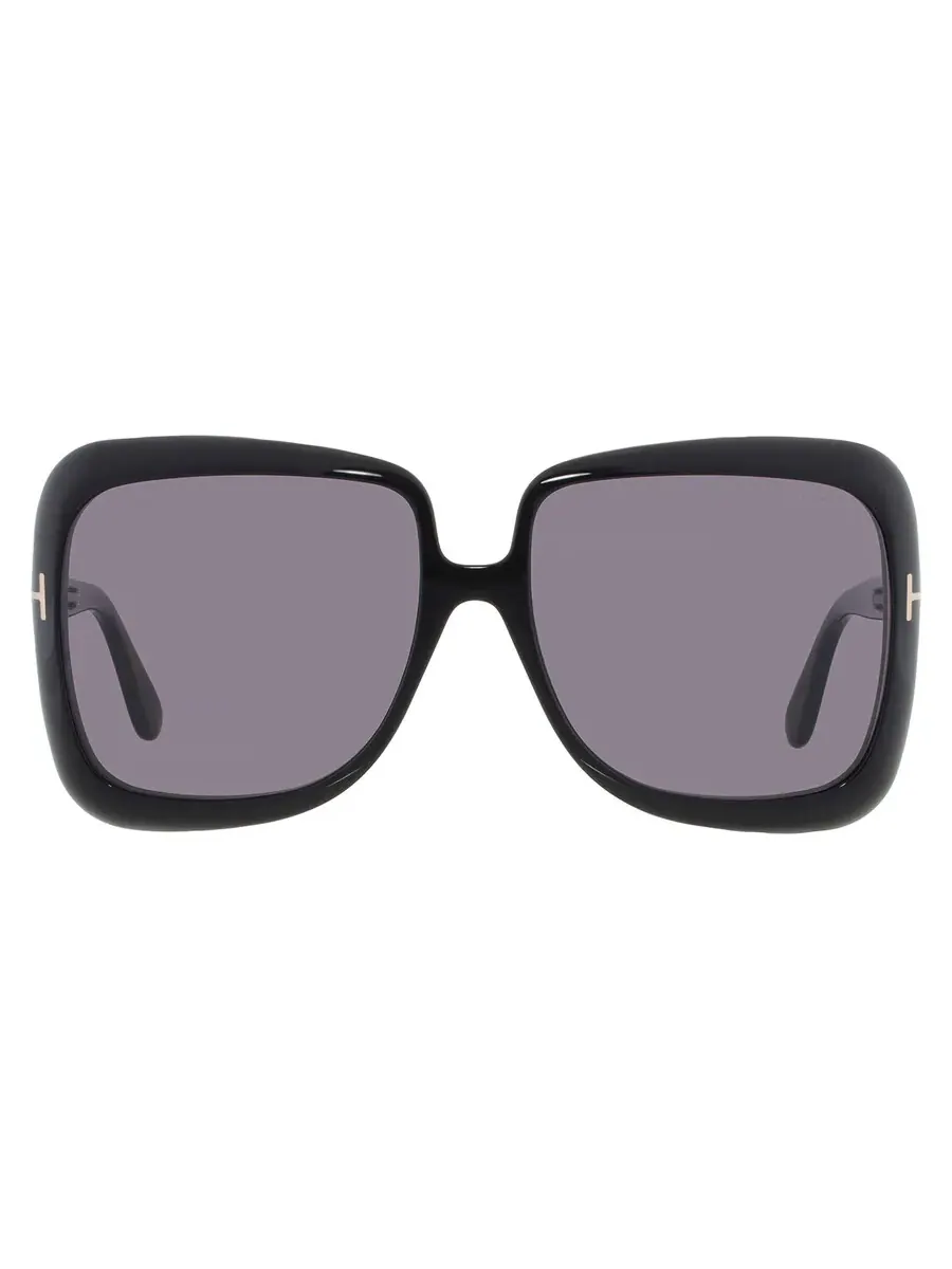 Женские спортивные солнцезащитные очки Tom Ford Lorelai темно-серого цвета FT1156 01A 59 — изображение 1 из 4, черный