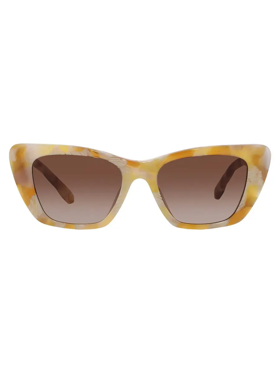 Женские солнцезащитные очки Tory Burch Kira коричневый градиент кошачий глаз TY7216U 194913 52 — изображение 1 из 5