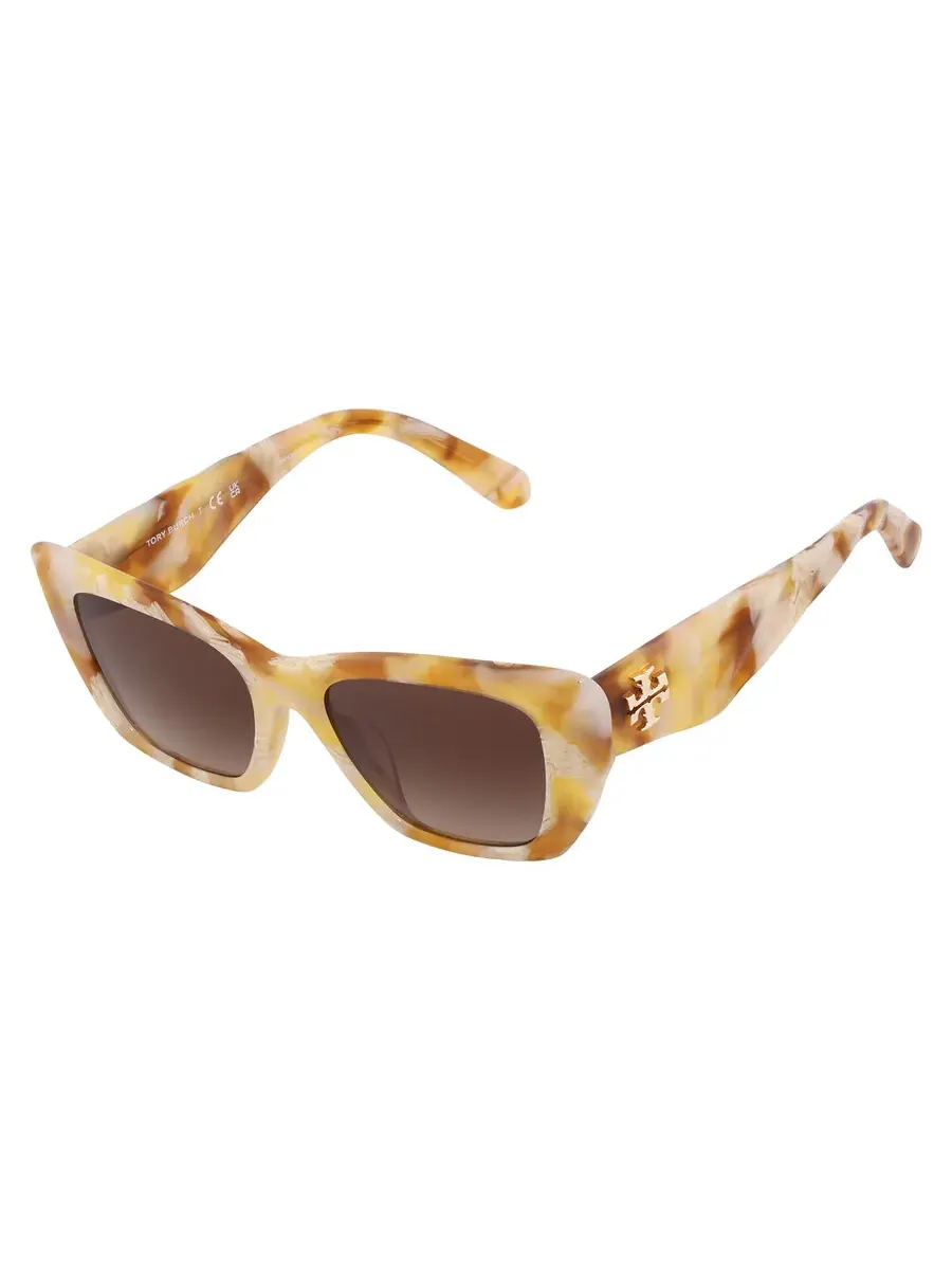 Женские солнцезащитные очки Tory Burch Kira коричневый градиент кошачий глаз TY7216U 194913 52 — изображение 3 из 5