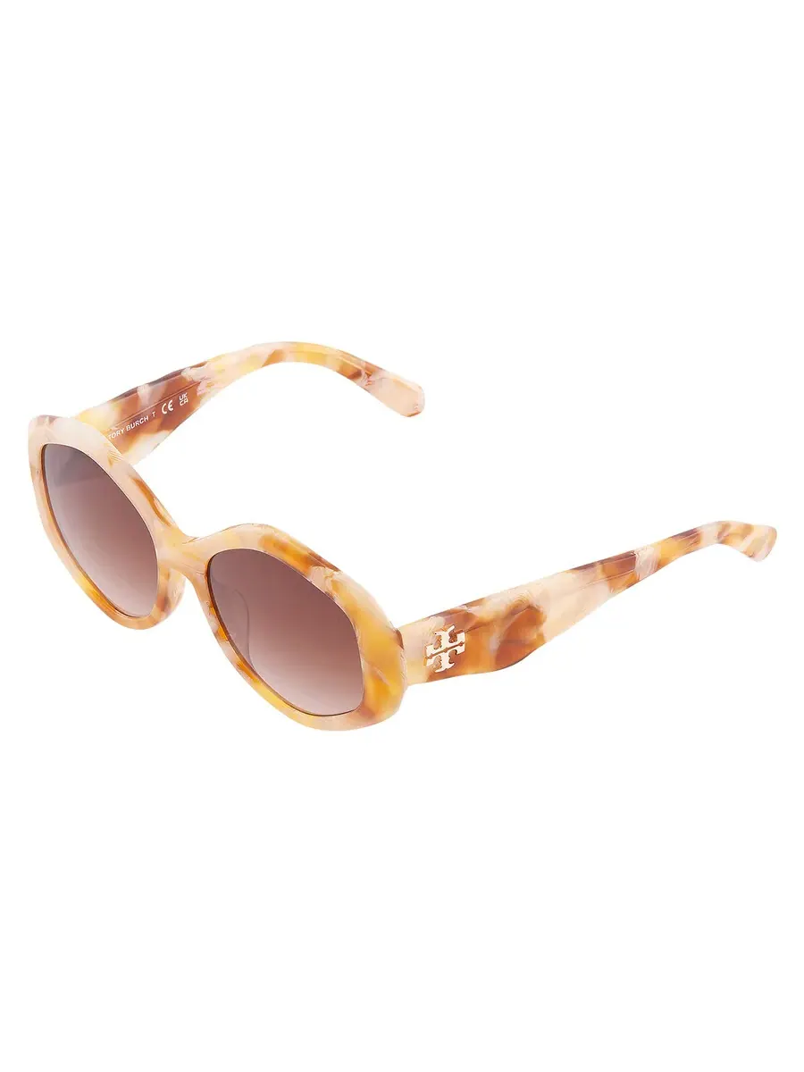 Женские солнцезащитные очки Tory Burch Kira коричневый градиент геометрические TY7217U 194913 55 — изображение 3 из 5