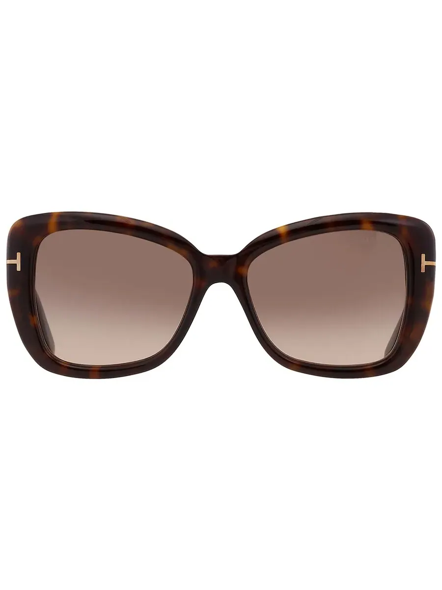 Женские солнцезащитные очки Tom Ford Maeve Brown Gradient Butterfly FT1008 52F 55 — изображение 1 из 5, коричневый