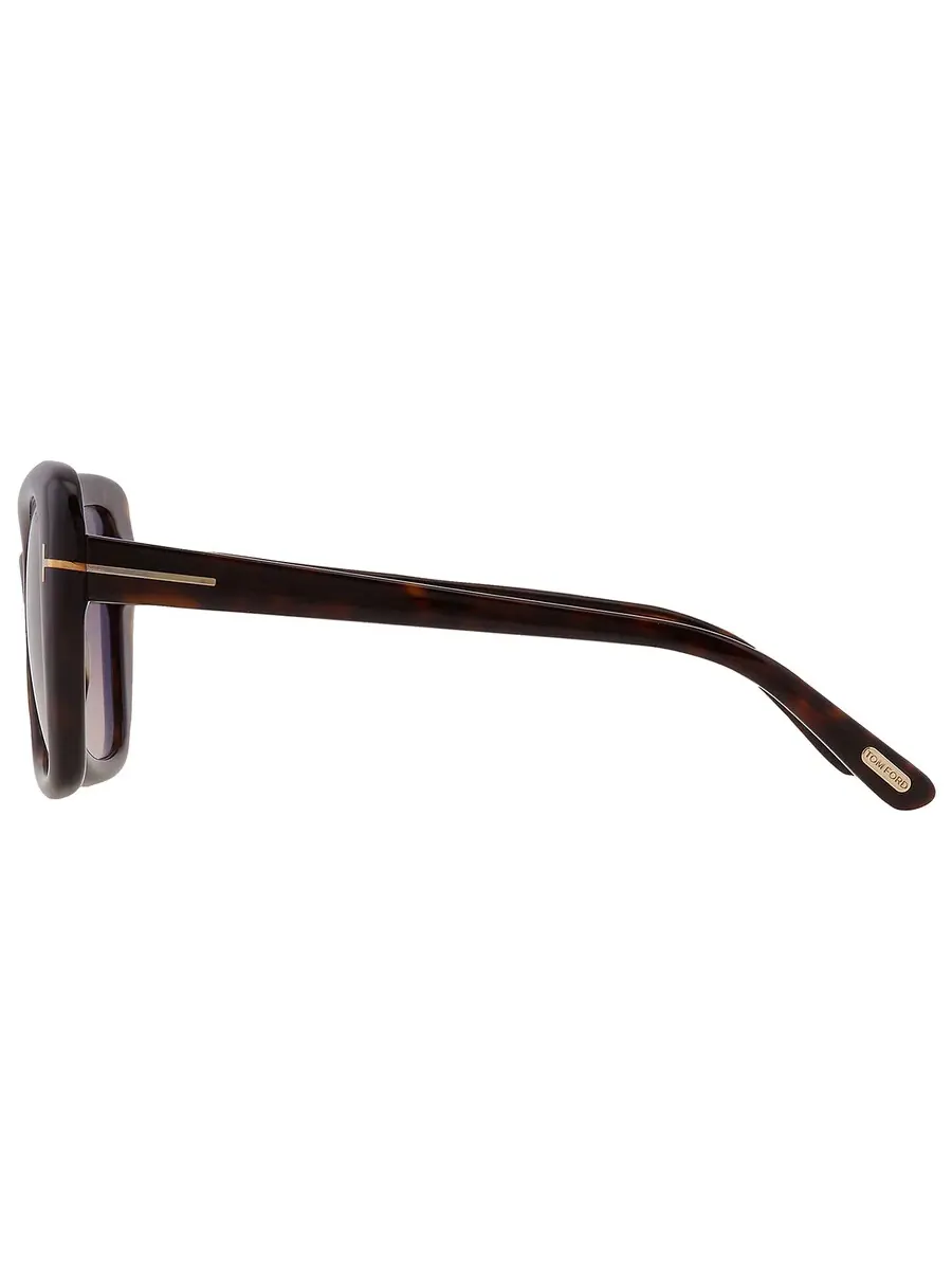 Женские солнцезащитные очки Tom Ford Maeve Brown Gradient Butterfly FT1008 52F 55 — изображение 5 из 5, коричневый