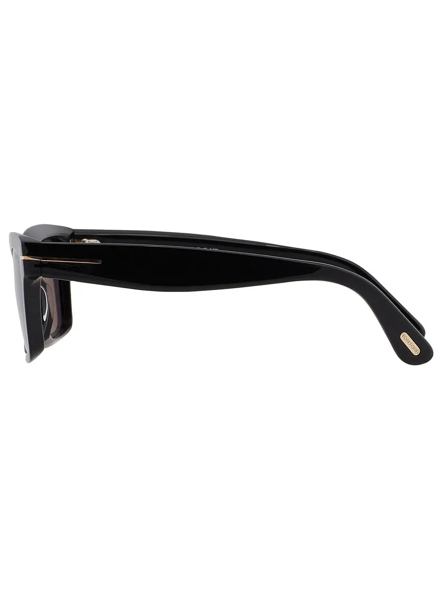 Женские солнцезащитные очки Tom Ford Mikel Smoke Cat Eye FT1085 01A 54 — изображение 4 из 5, черный