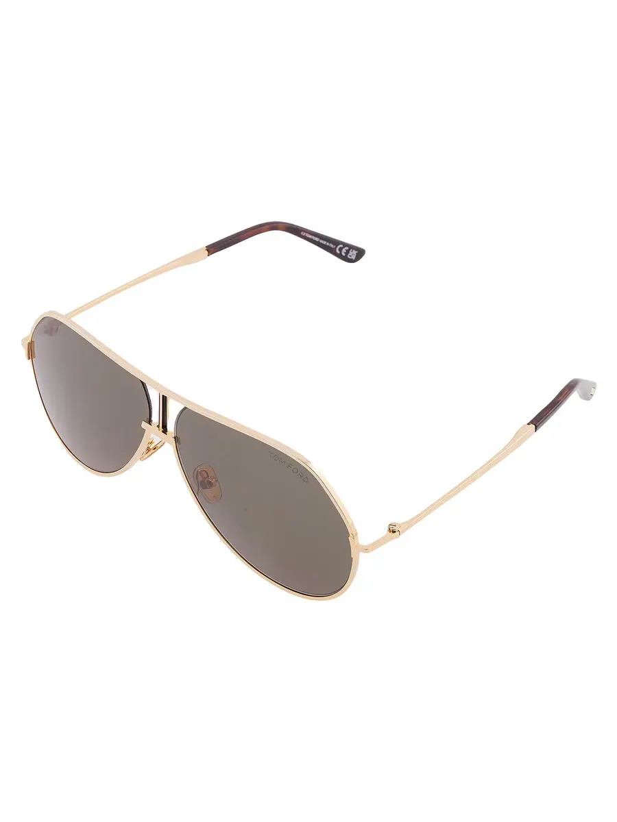Мужские солнцезащитные очки пилот Tom Ford Rickie-02 Green FT1281 30N 63 — изображение 3 из 4, глубокий золотистый