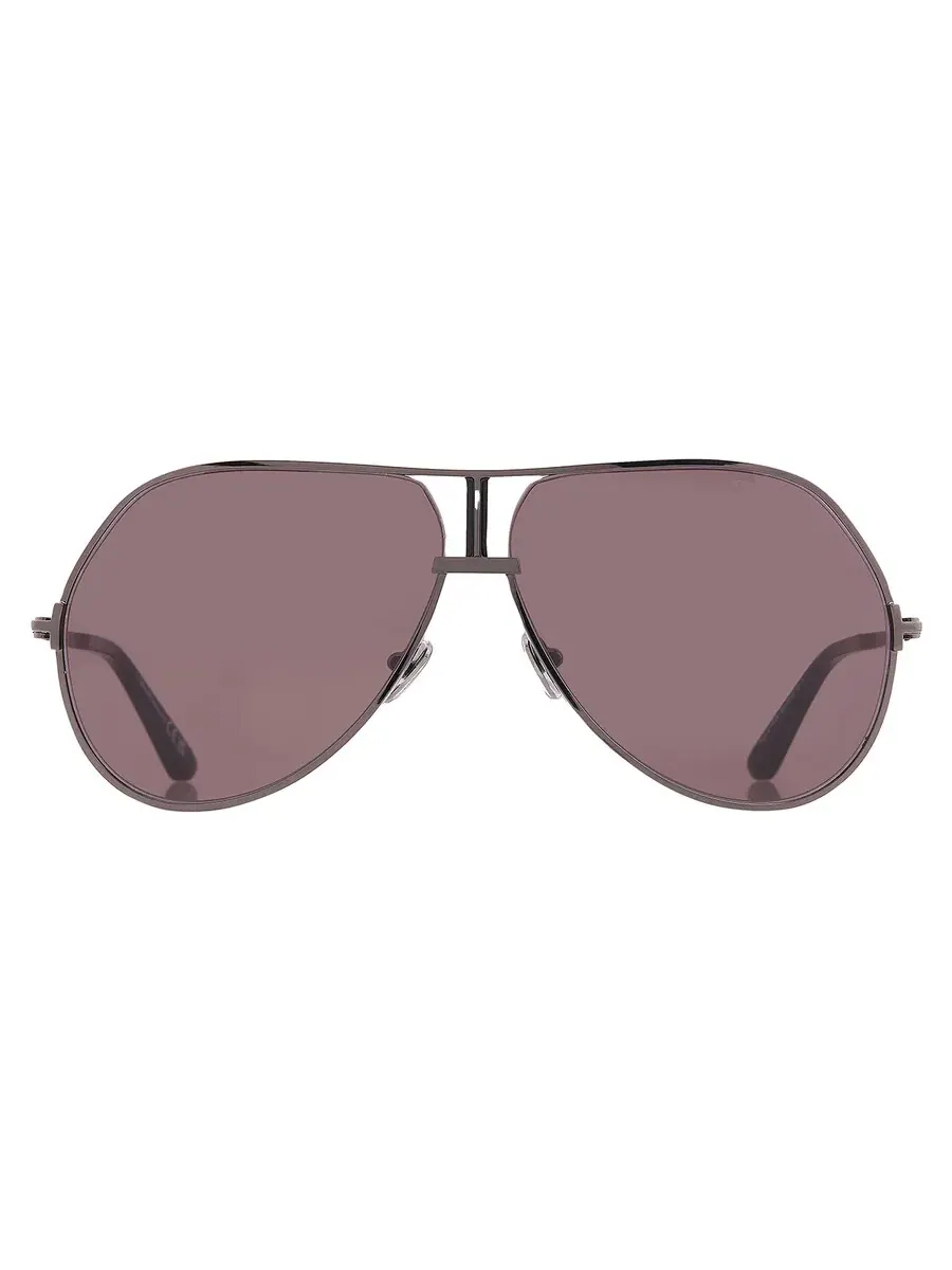 Мужские солнцезащитные очки Tom Ford Rickie-02 Smoke Pilot FT1281 08A 63 — изображение 1 из 4, серый
