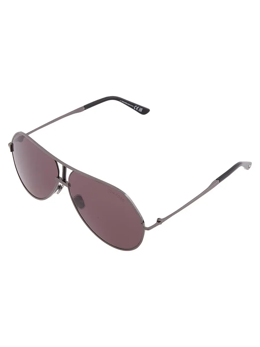 Мужские солнцезащитные очки Tom Ford Rickie-02 Smoke Pilot FT1281 08A 63 — изображение 3 из 4, серый