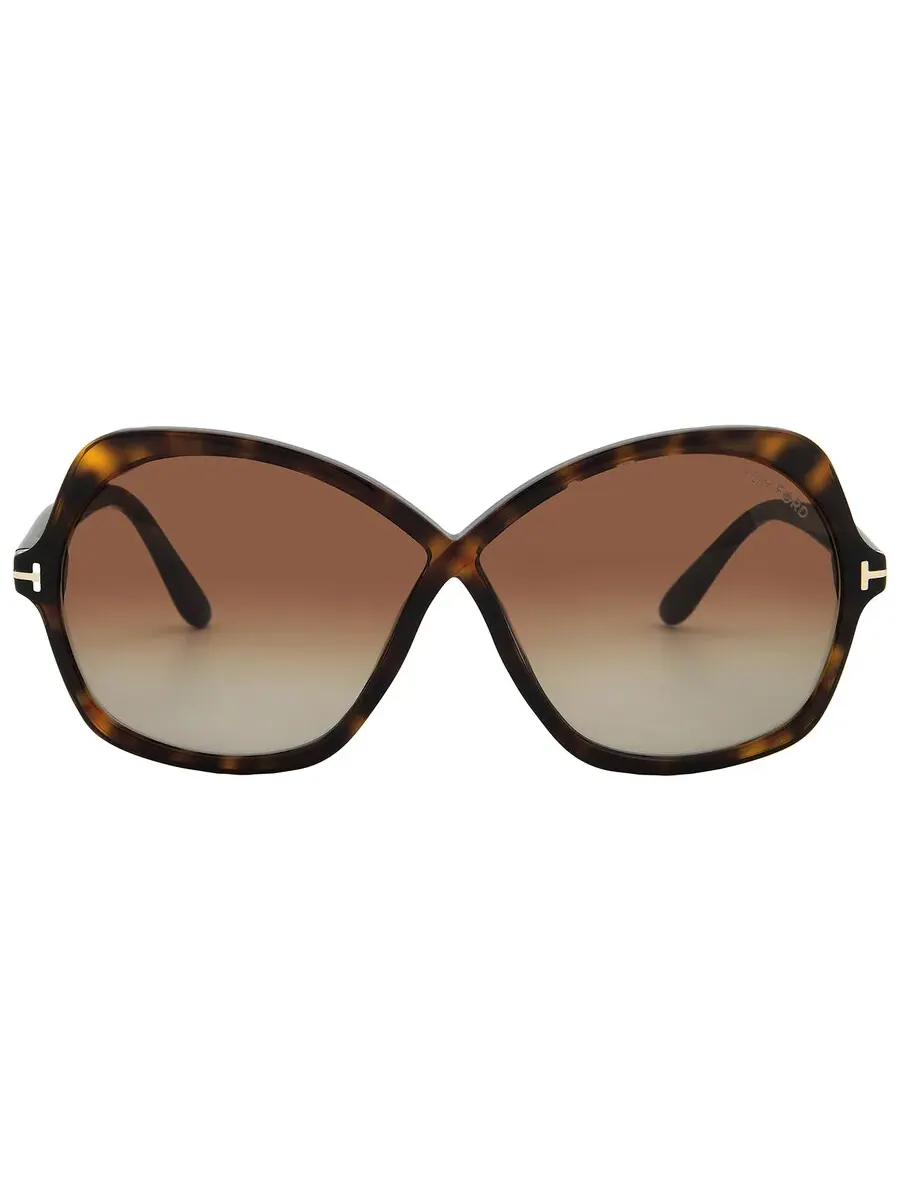 Женские солнцезащитные очки Tom Ford Rosemin Gradient Brown Butterfly FT1013 52F 64 — изображение 1 из 5, коричневый
