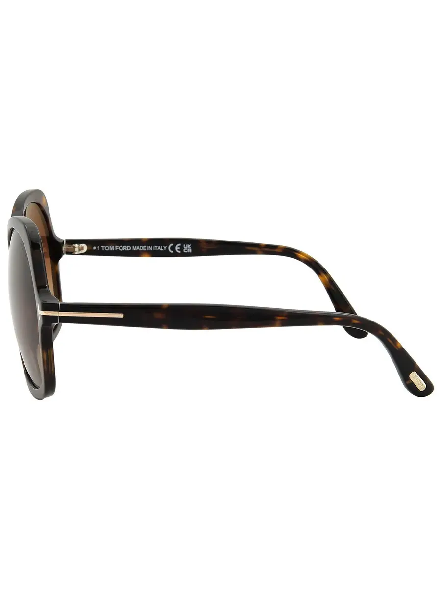 Женские солнцезащитные очки Tom Ford Rosemin Gradient Brown Butterfly FT1013 52F 64 — изображение 4 из 5, коричневый