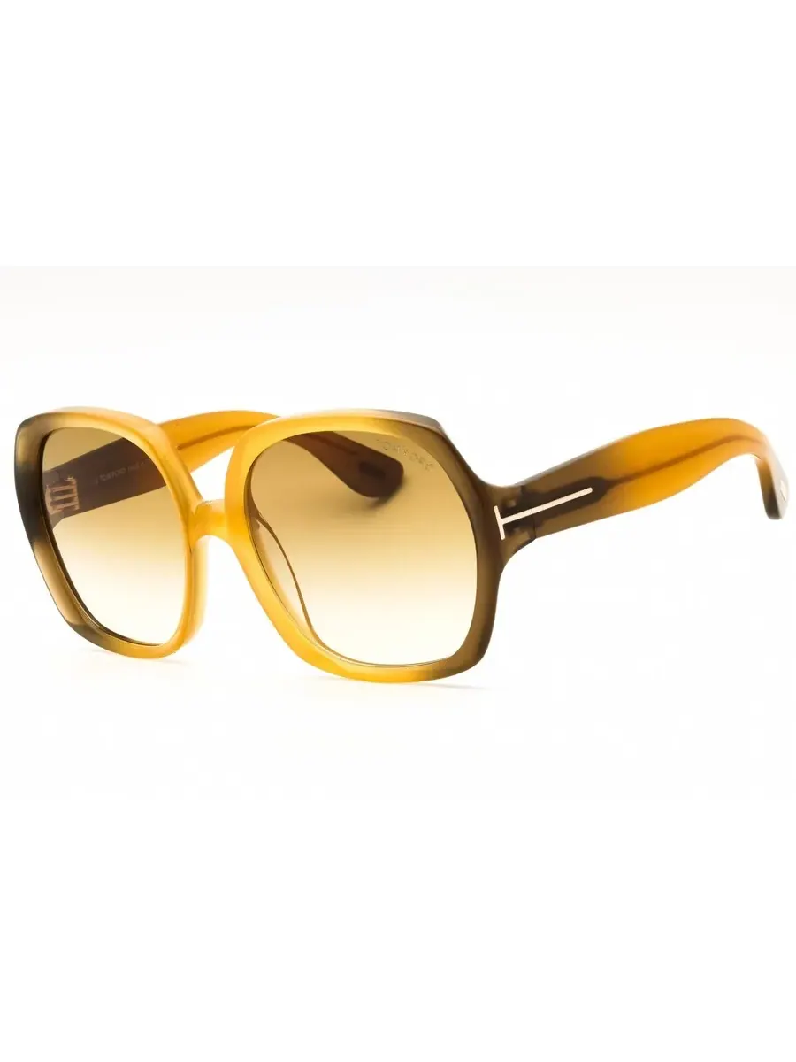 Солнцезащитные очки женские Tom Ford SAFFRON коричневый градиент бабочка FT1221 41F 60 — изображение 1 из 1