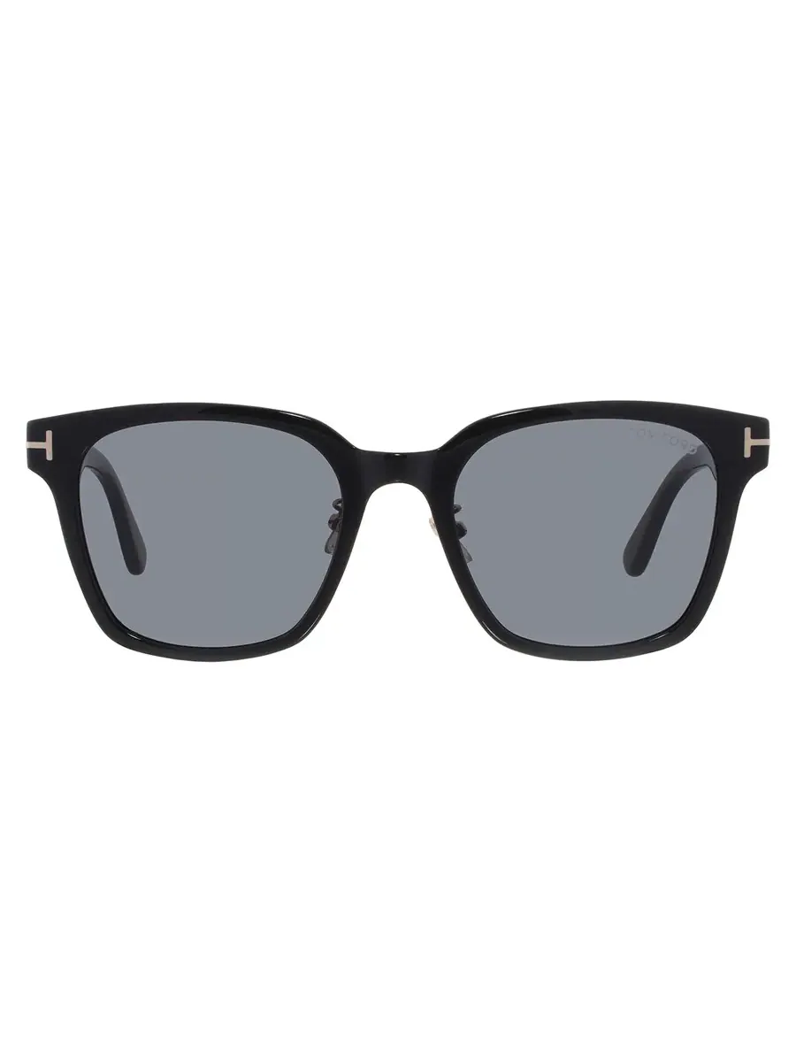 Мужские солнцезащитные очки Tom Ford Smoke Square FT1239-K 01A 55 — изображение 1 из 4, черный