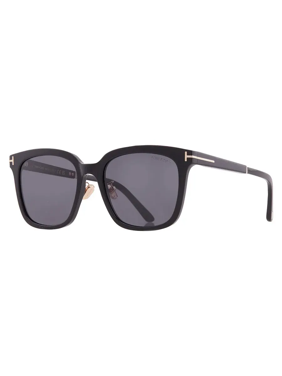 Солнцезащитные очки Tom Ford Smoke Square FT1245-K 01A 56 — изображение 2 из 4, черный