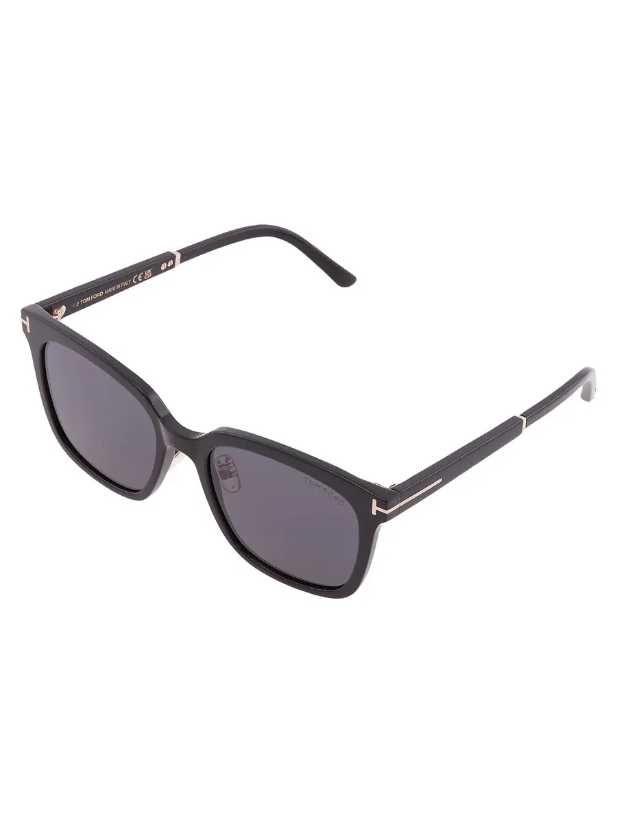 Солнцезащитные очки Tom Ford Smoke Square FT1245-K 01A 56 — изображение 3 из 4, черный