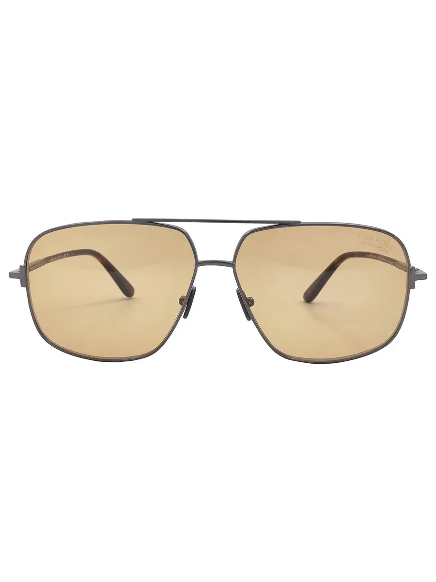 Мужские солнцезащитные очки Tom Ford Tex Brown Photochromatic Navigator FT1096 08E 62 — изображение 1 из 4, серый