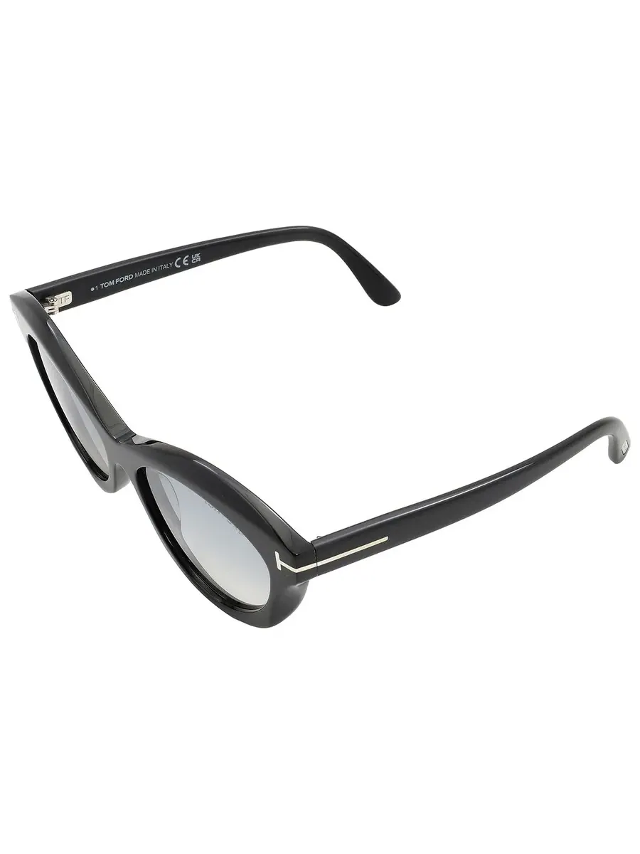 Женские солнцезащитные очки Tom Ford Toni Smok Mirror Cat Eye FT1111 01C 55 — изображение 5 из 5, черный