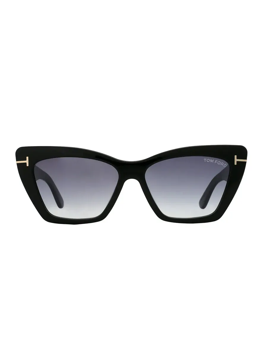 Женские солнцезащитные очки Tom Ford Wyatt Grey Gradient Cat Eye FT0871 01B 56 — изображение 1 из 5, мульти