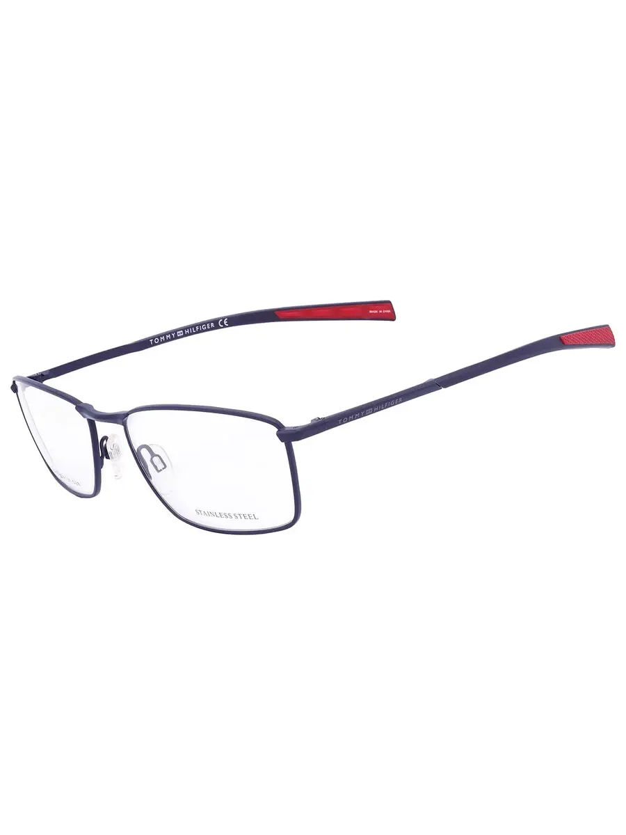 Мужские прямоугольные очки Tommy Hilfiger Demo TH 1783 0FLL 57 — изображение 3 из 5, синий