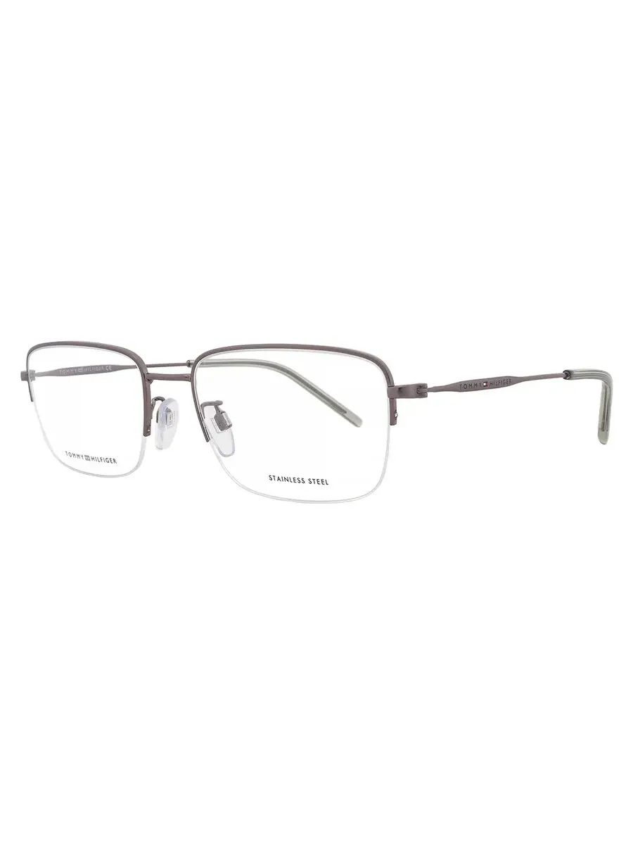 Мужские очки Tommy Hilfiger Demo Rectangular TH 1935/F 0R80 56 — изображение 2 из 5, серый
