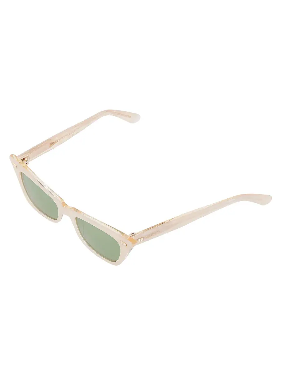 Женские солнцезащитные очки Valentino Green Cat Eye VLS-176 A 51 Valentino Garavani — изображение 3 из 4, золотистый