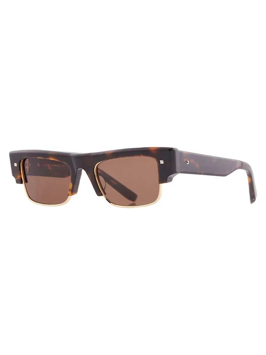 Прямоугольные унисекс солнцезащитные очки Valentino Brown VLS-164 C 52 Valentino Garavani — изображение 2 из 4