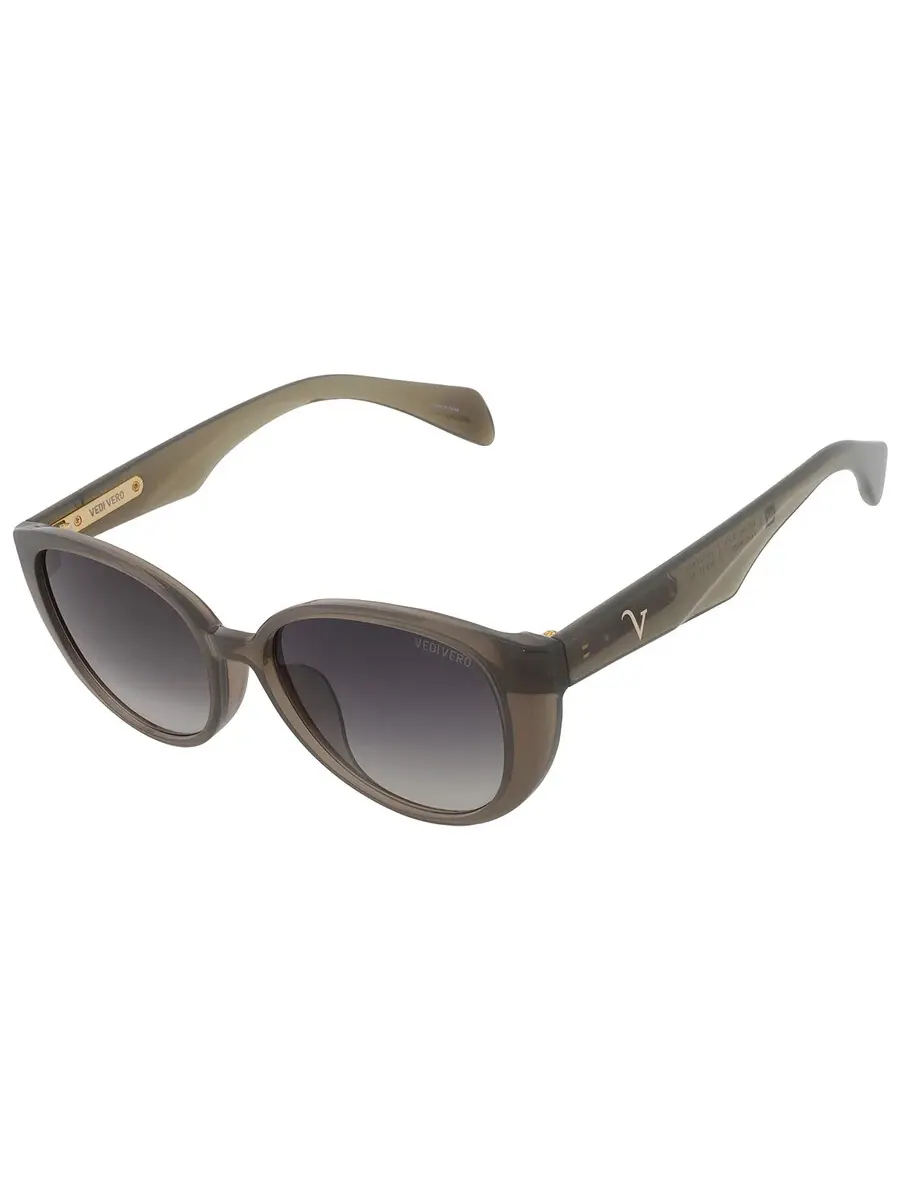 Солнцезащитные очки женские Vedi Vero Grey Gradient Cat Eye VVCI20 KHA 57 — изображение 3 из 4, прозрачный хаки