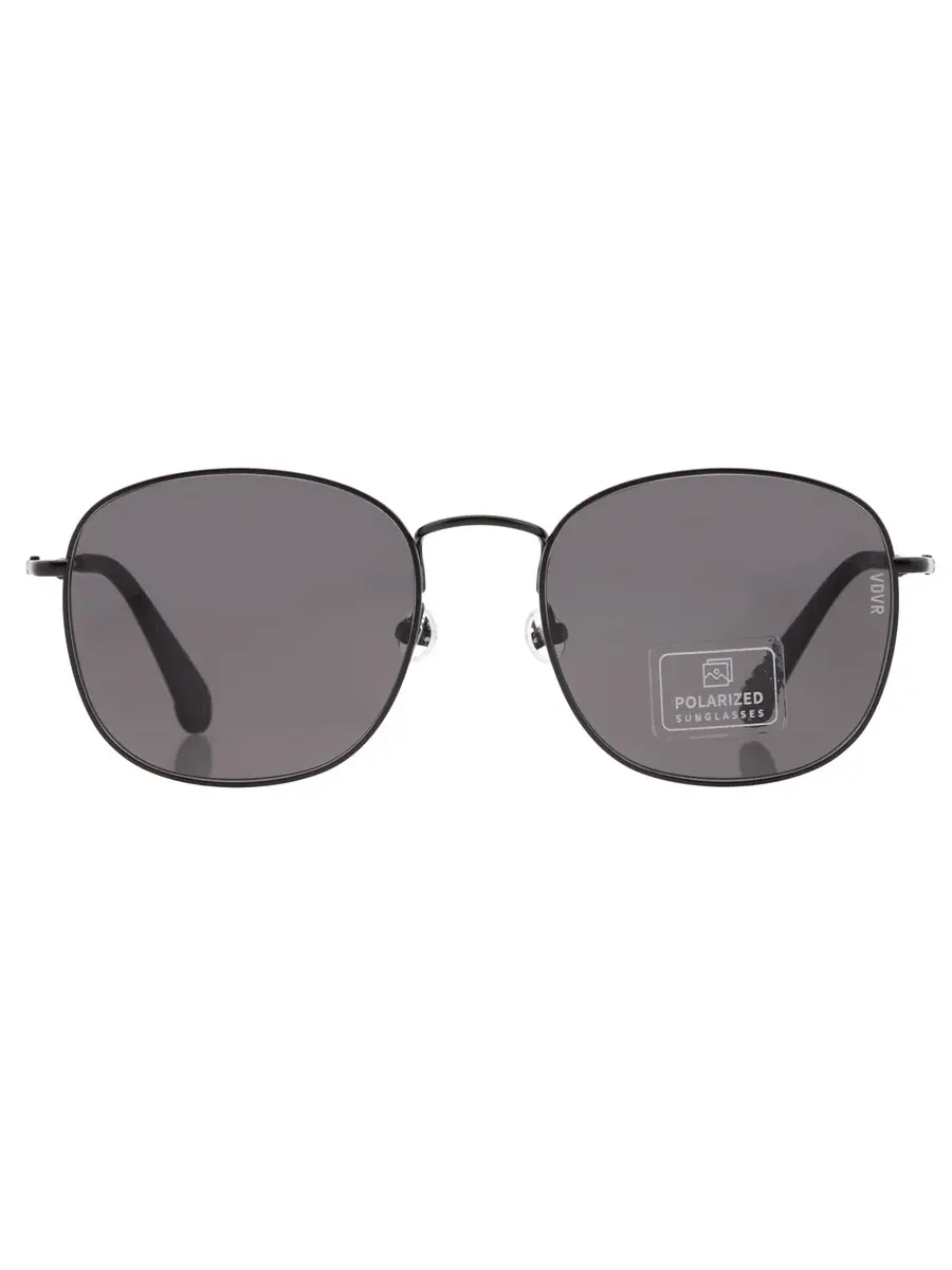 Солнцезащитные очки унисекс Vedi Vero Dark Grey Square VRCM04 BLKP 57 — черный