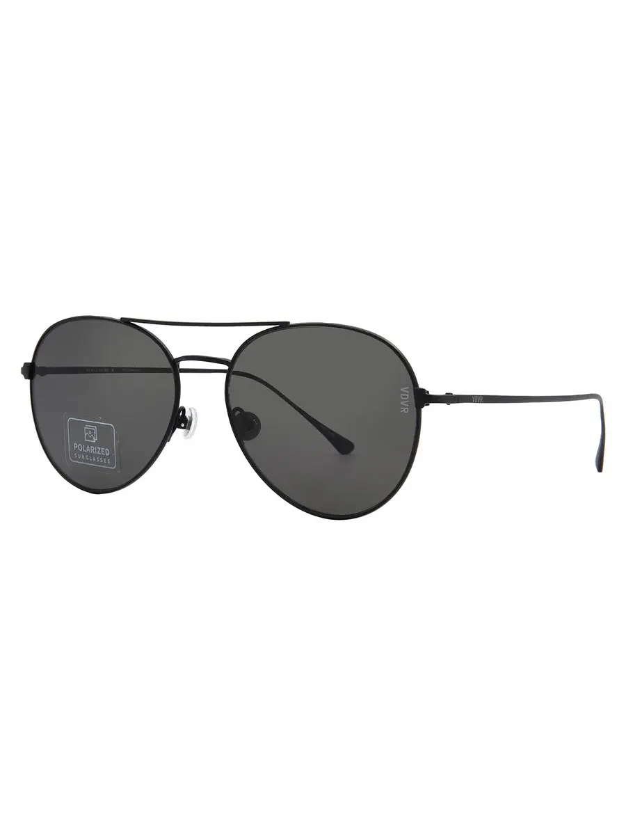 Солнцезащитные очки для женщин Vedi Vero Polarized Grey Square VRBM04 BLKP 57 — изображение 2 из 4, черный