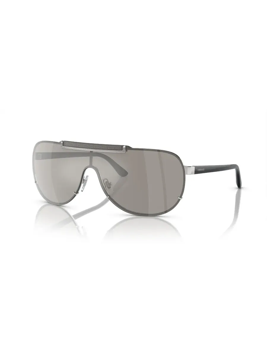 Мужские солнцезащитные очки Versace Mirror Silver Shield VE2140 10006G 140 — изображение 1 из 1