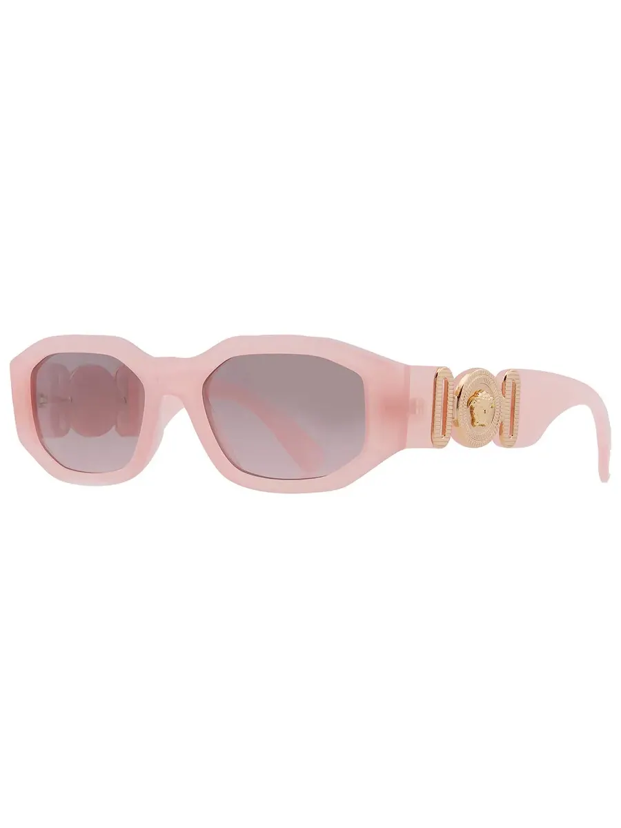 Солнцезащитные очки унисекс Versace Pink Gradient Grey Flash Geometric VE4361 539258 53 — изображение 2 из 5, золотистый