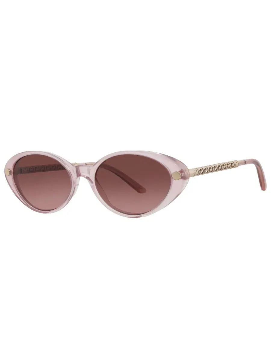 Женские солнцезащитные очки Versace Pink Gradient Grey Oval VE4469 54725M 54 — изображение 2 из 5
