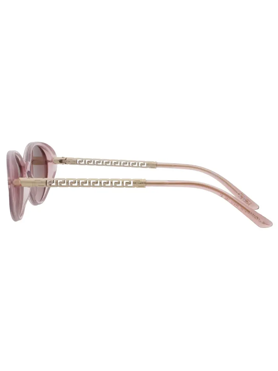 Женские солнцезащитные очки Versace Pink Gradient Grey Oval VE4469 54725M 54 — изображение 4 из 5