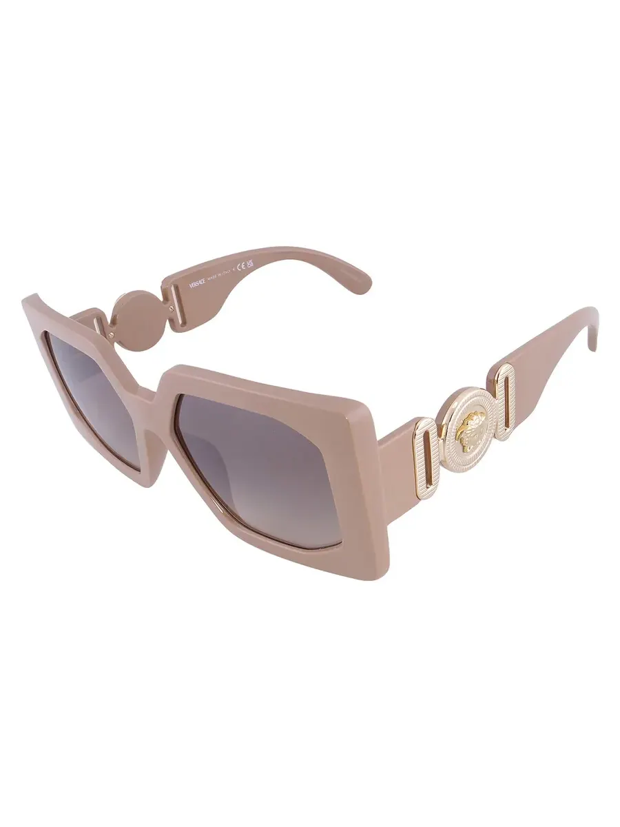 Солнцезащитные женские очки Versace VE4478U 549961 55, коричневый градиент, серое зеркало — изображение 3 из 5, бежевый