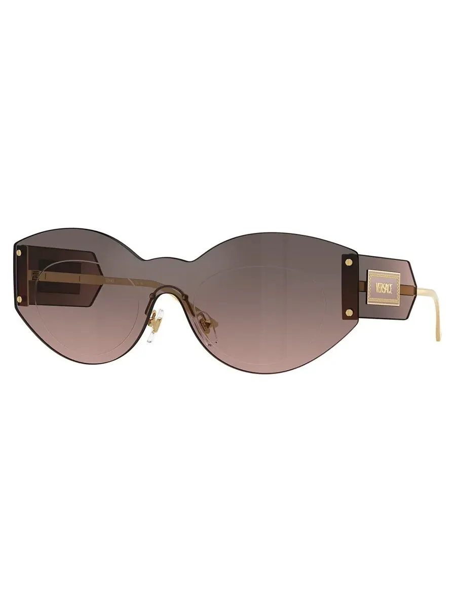 Женские солнцезащитные очки Versace Grey Flash Silver Irregular VE2276 100258 144 — изображение 1 из 1, серебристый розовый