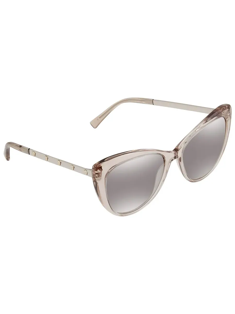Серые градиентные зеркальные женские солнцезащитные очки Versace Cat Eye VE4348 52706V 57 — изображение 2 из 4