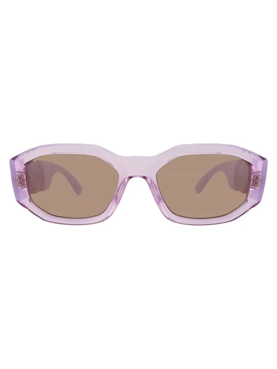 Очки солнцезащитные женские Versace Light Brown Geometric VE4361 552663 53 — изображение 1 из 5, прозрачный