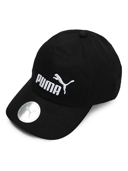Бейсболка basic baseball cap 'black white' Puma — изображение 1 из 3, черный/белый