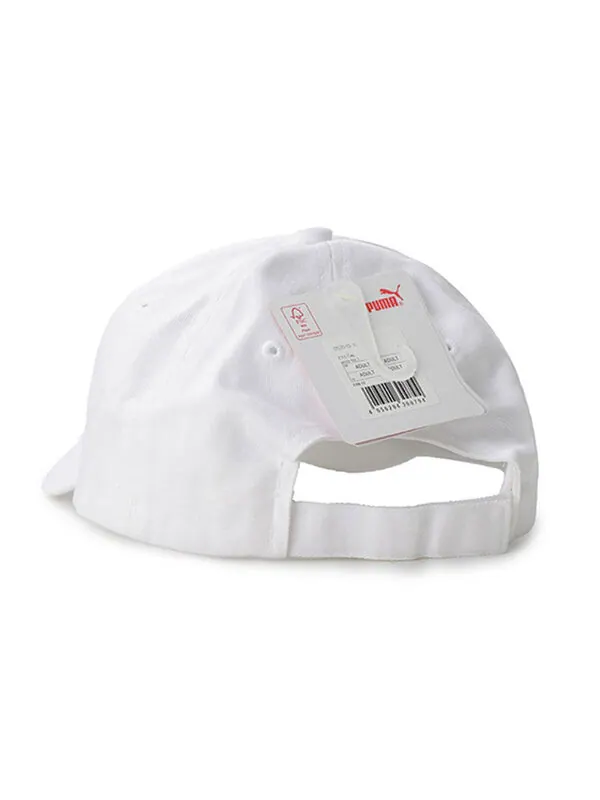 Бейсболка basic baseball cap 'white black' Puma — изображение 3 из 3, белый/черный